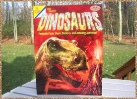 Click here for a larger picture of the front & inside of the Dinosaur book